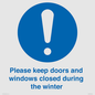 MV10504: Please keep doors and windows closed during the winter
