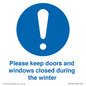 MV10504: Please keep doors and windows closed during the winter