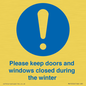 MV10504: Please keep doors and windows closed during the winter