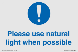 MV10506: Please use natural light when possible