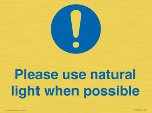 MV10506: Please use natural light when possible