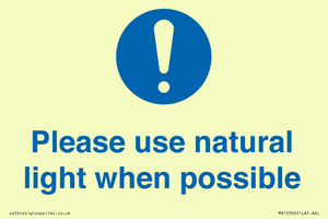 MV10506: Please use natural light when possible