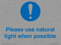 MV10506: Please use natural light when possible