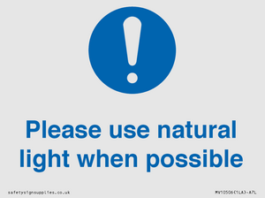 MV10506: Please use natural light when possible