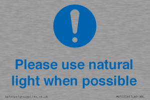 MV10506: Please use natural light when possible