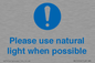 MV10506: Please use natural light when possible