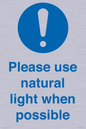MV10506: Please use natural light when possible