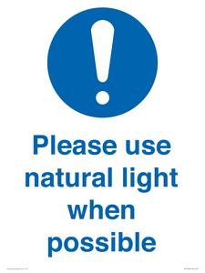 MV10506: Please use natural light when possible