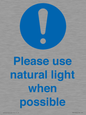 MV10506: Please use natural light when possible