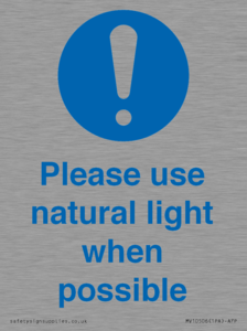 MV10506: Please use natural light when possible