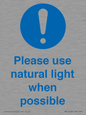 MV10506: Please use natural light when possible
