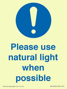 MV10506: Please use natural light when possible