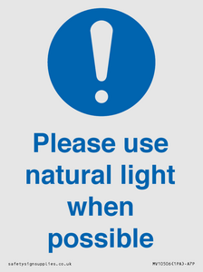 MV10506: Please use natural light when possible
