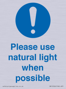 MV10506: Please use natural light when possible