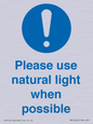 MV10506: Please use natural light when possible