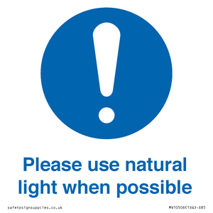 MV10506: Please use natural light when possible