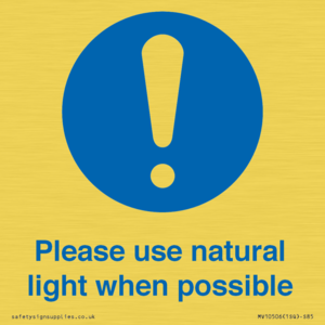 MV10506: Please use natural light when possible