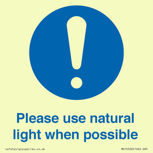 MV10506: Please use natural light when possible