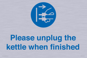 MV10533: Please unplug the kettle when finished