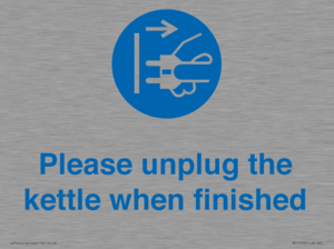 MV10533: Please unplug the kettle when finished