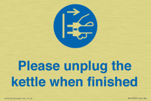 MV10533: Please unplug the kettle when finished