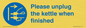 MV10533: Please unplug the kettle when finished