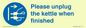 MV10533: Please unplug the kettle when finished