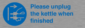 MV10533: Please unplug the kettle when finished