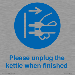 MV10533: Please unplug the kettle when finished