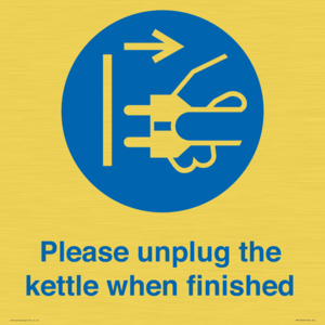 MV10533: Please unplug the kettle when finished