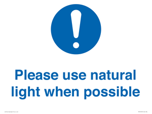 MV10535: Please use natural light when possible