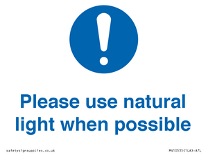 MV10535: Please use natural light when possible