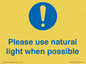 MV10535: Please use natural light when possible