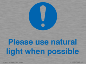 MV10535: Please use natural light when possible