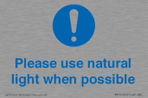 MV10535: Please use natural light when possible