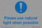 MV10535: Please use natural light when possible