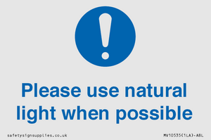 MV10535: Please use natural light when possible