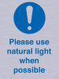 MV10535: Please use natural light when possible