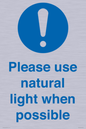 MV10535: Please use natural light when possible