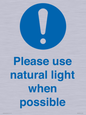 MV10535: Please use natural light when possible