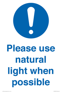 MV10535: Please use natural light when possible