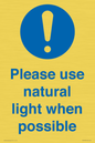 MV10535: Please use natural light when possible