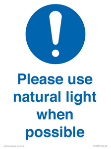 MV10535: Please use natural light when possible