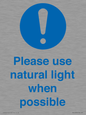 MV10535: Please use natural light when possible