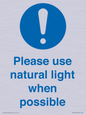 MV10535: Please use natural light when possible