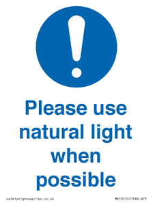 MV10535: Please use natural light when possible