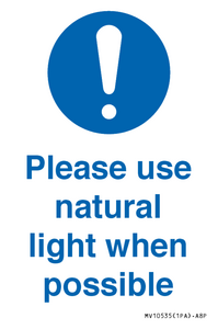 MV10535: Please use natural light when possible