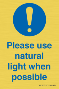 MV10535: Please use natural light when possible