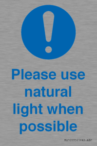MV10535: Please use natural light when possible