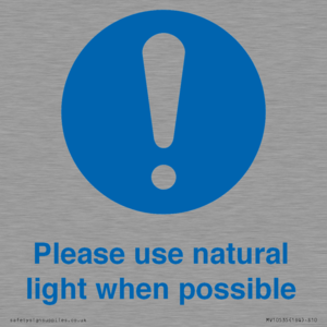 MV10535: Please use natural light when possible